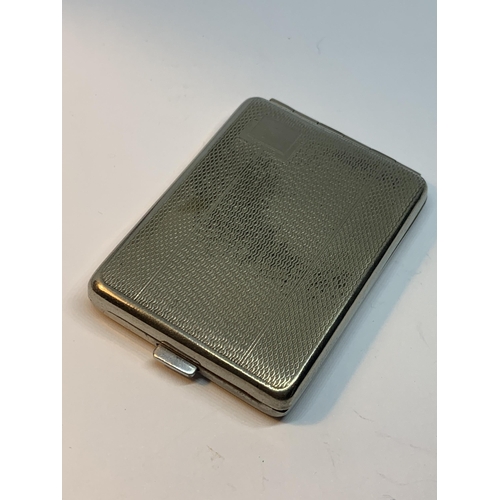 64 - A SILVER CHEROOT/CARD CASE