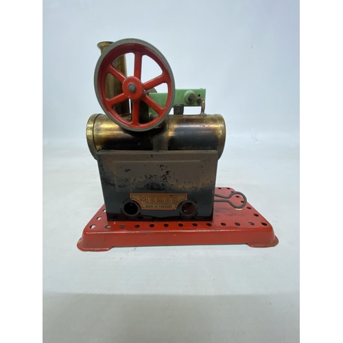 13 - A MAMOD STEAM ENGINE AND POLISHING WHEEL