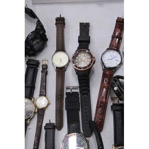 188 - A COLLECTION OF 20 VINTAGE WATCHES TO INCLUDE SLAZENGER, SEKONDA, ICE, ETC.,