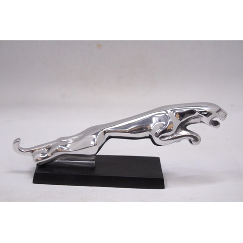 218 - A CHROME JAGUAR CAR MASCOT