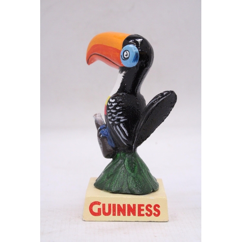 237 - A CAST GUINNESS TOUCAN, HEIGHT 16CM