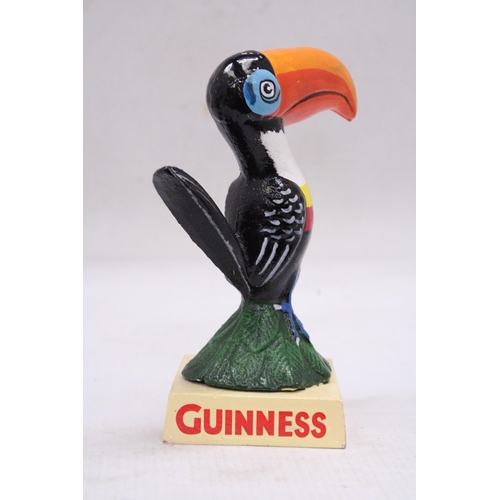 237 - A CAST GUINNESS TOUCAN, HEIGHT 16CM