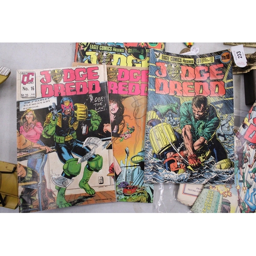 239 - TEN VINTAGE EDITIONS OF JUDGE DREDD