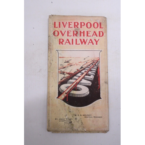 246 - A LIVERPOOL OVERHEAD RAILWAY BROCHURE 1928