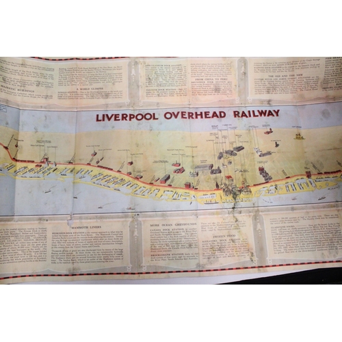 246 - A LIVERPOOL OVERHEAD RAILWAY BROCHURE 1928