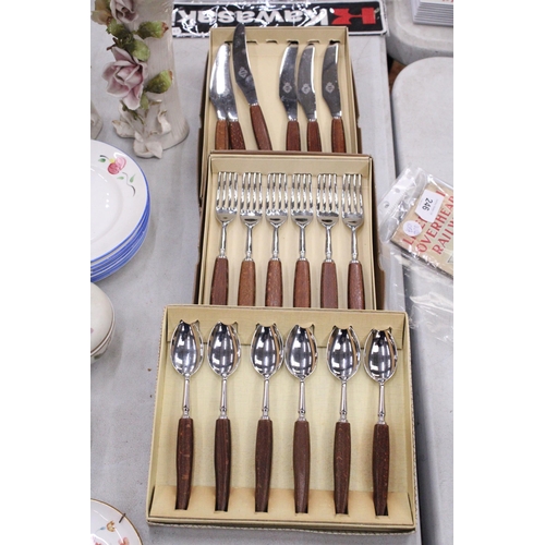 248 - THREE BOXED SETS OF FLATWARE STAINLESS STEEL SHEFFIELD