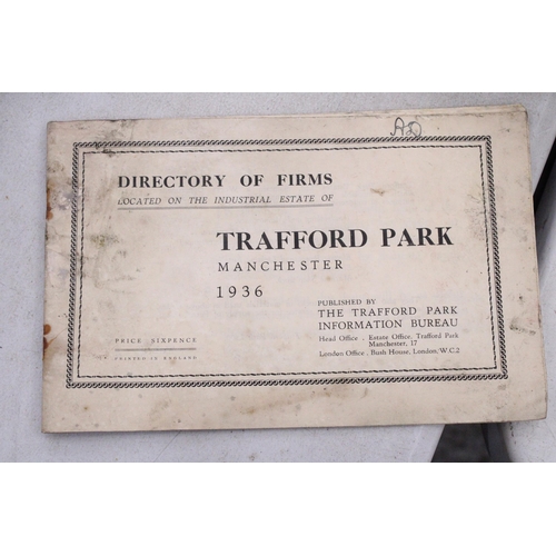 249 - A DIRECTORY OF FIRMS - TRAFFORD PARK 1936