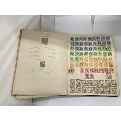 25 - AN IMPERIAL STAMP ALBUM (1904) CONTAINING A LARGE QUANTITY OF STAMPS