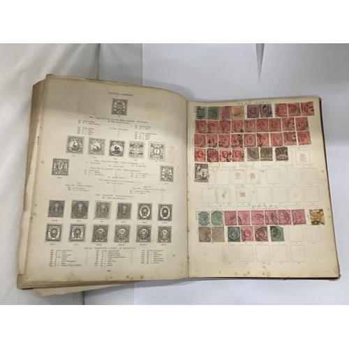 25 - AN IMPERIAL STAMP ALBUM (1904) CONTAINING A LARGE QUANTITY OF STAMPS