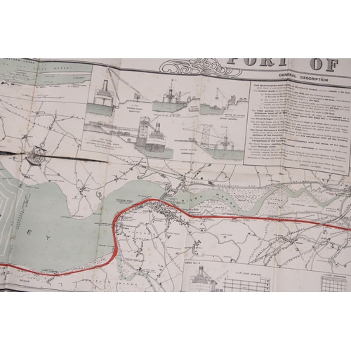 306 - A MANCHESTER SHIP CANAL PLAN SIGNED CHIEF ENGINEER'S COPY