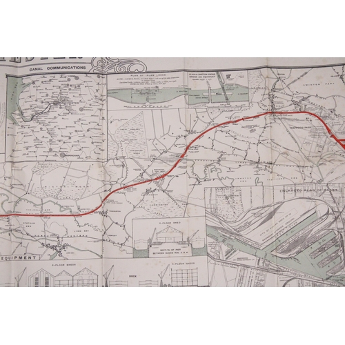 306 - A MANCHESTER SHIP CANAL PLAN SIGNED CHIEF ENGINEER'S COPY