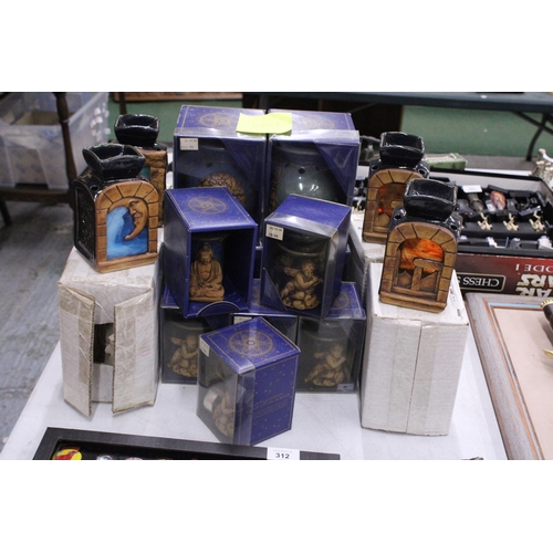 309 - A LARGE QUANTITY OF AROMATHERAPY FRAGRANT OIL BURNERS