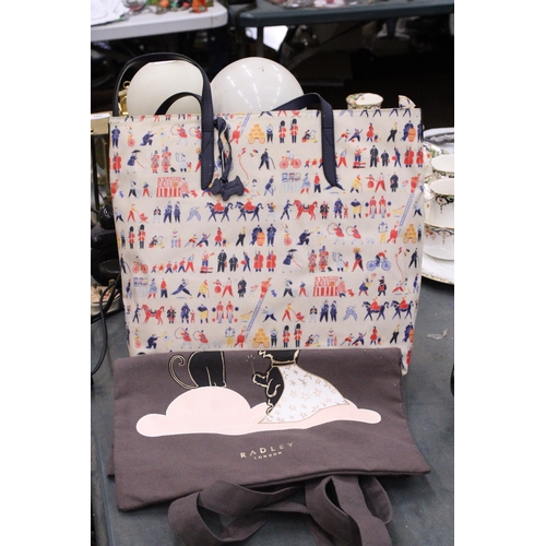 334 - TWO SHOPPER BAGS MARKED 'RADLEY'