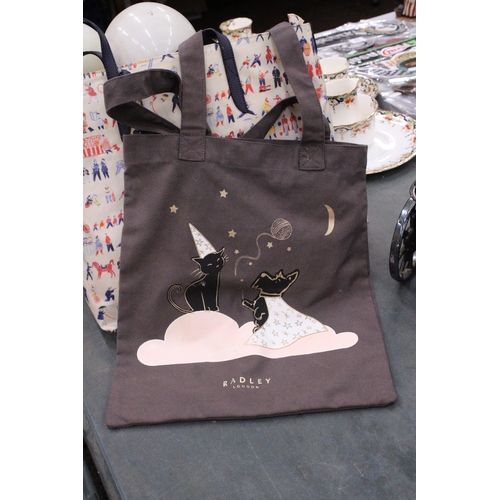 334 - TWO SHOPPER BAGS MARKED 'RADLEY'