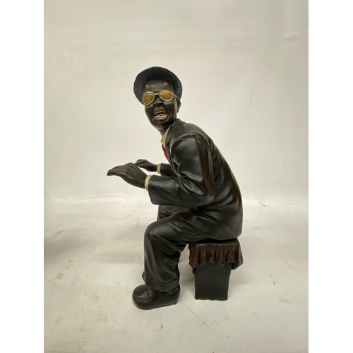 46 - A JAZZ PIANO PLAYER FIGURINE