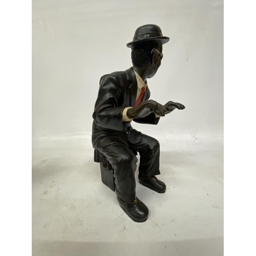 46 - A JAZZ PIANO PLAYER FIGURINE