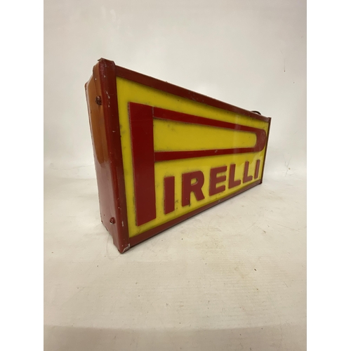 62 - A PIRELLI ILLUMINATED LIGHT BOX  SIGN- 53 CM (W) 23 CM (H)