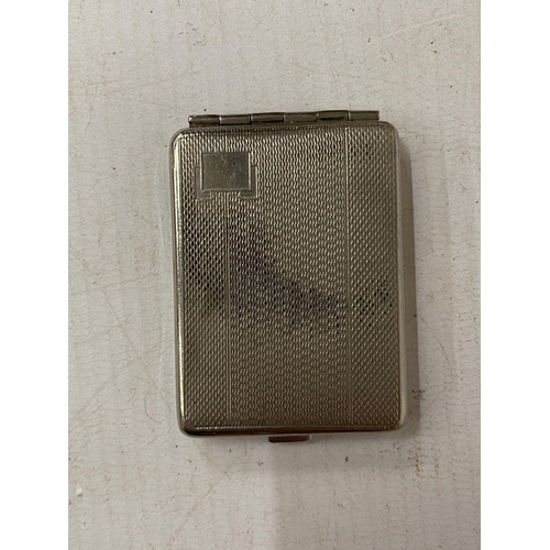 64 - A SILVER CHEROOT/CARD CASE