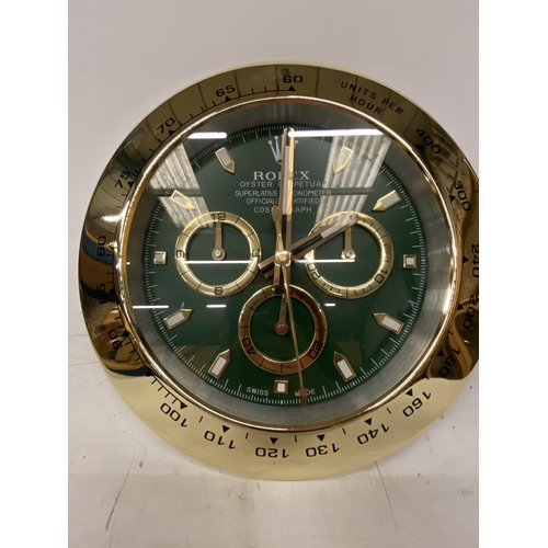 69 - A DEALERS WALL CLOCK