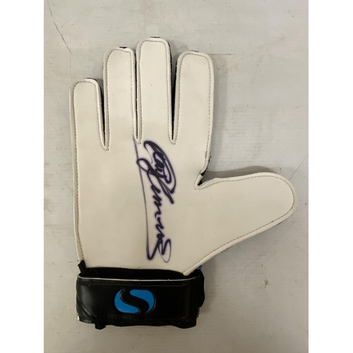 78 - A RAY CLEMENCE SIGNED GOALKEEPER GLOVE WITH COA