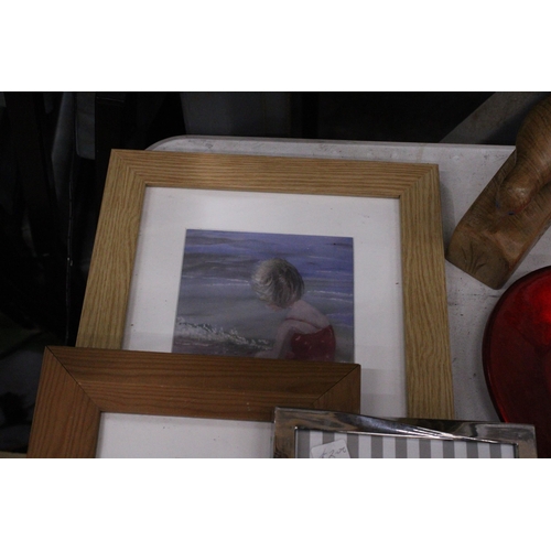 1001 - A WINNIE-THE-POOH PHOTO ALBUM, PRINTS AND A PHOTO FRAME