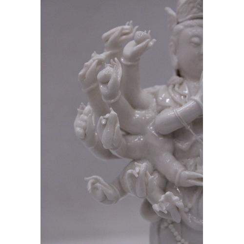 177 - A PORCELAIN GUAN YIN STATUE