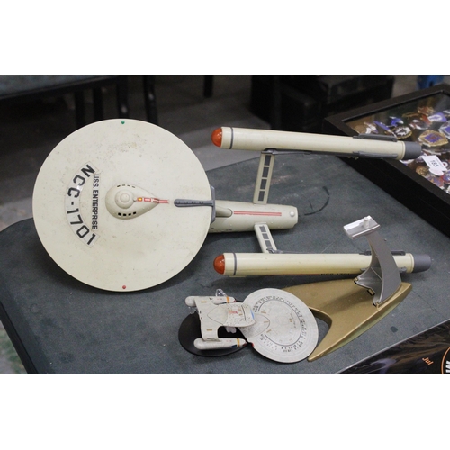 186 - TWO STAR TREK ITEMS FROM THE 1990'S TO INCLUDE USS ENTERPRISE NCC-1701-D.2, 1995 PARAMOUNT PICTURES ... 