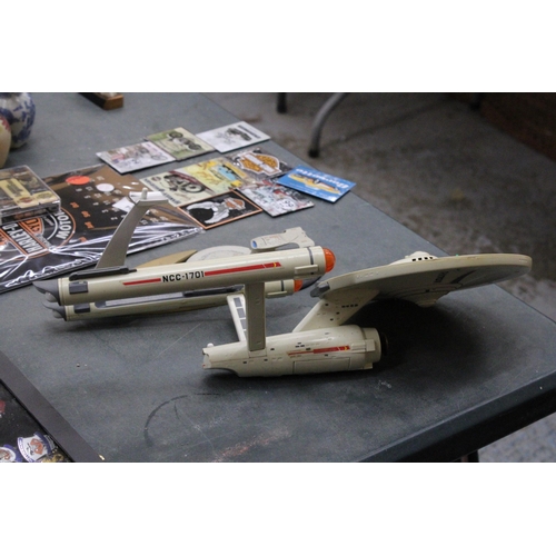 186 - TWO STAR TREK ITEMS FROM THE 1990'S TO INCLUDE USS ENTERPRISE NCC-1701-D.2, 1995 PARAMOUNT PICTURES ... 