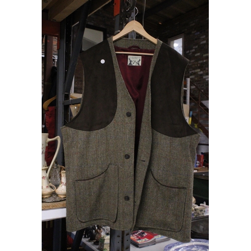 200A - A HARRIS TWEED SHOOTING JACKET BY PETER CHRISTIAN