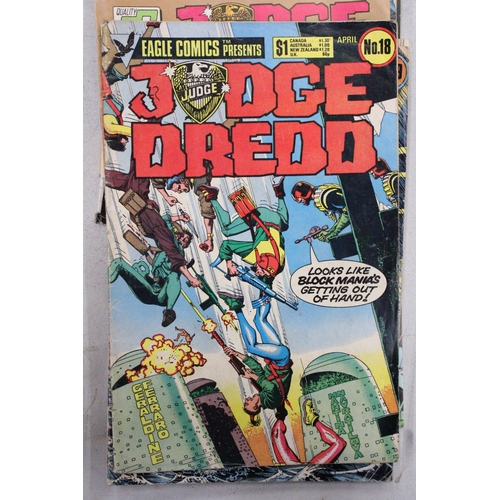 239 - TEN VINTAGE EDITIONS OF JUDGE DREDD