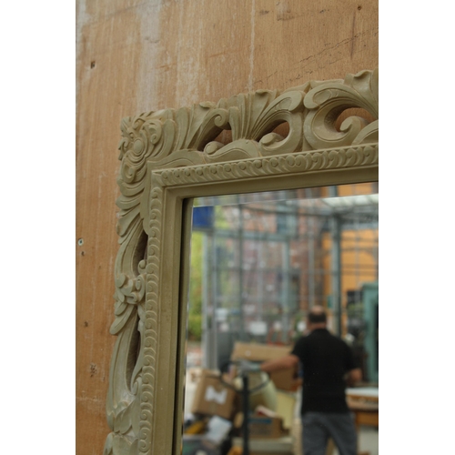 2801 - A 19TH CENTURY STYLE BEVEL EDGE WALL MIRROR, 28