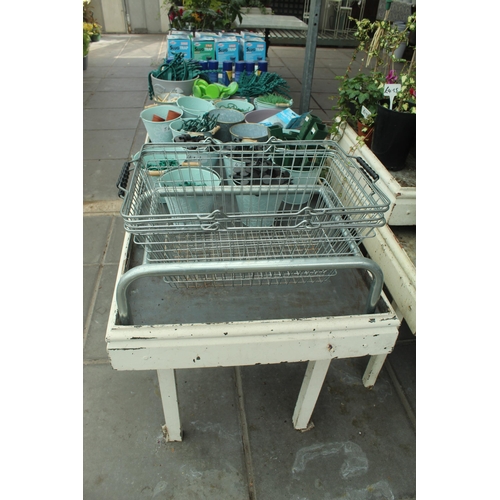 44 - DISPLAY STAND AND QUANTITY OF PARASITE KILLERS ACCESSORIES AND BASKETS PLUS VAT