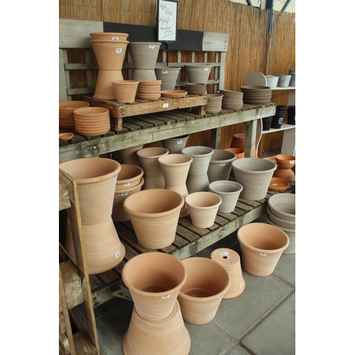 6 - DISPLAY STAND PLUS 81 METAL POTS PLUS VAT