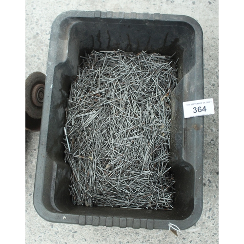 364 - ONE BOX OF NAILS - NO VAT