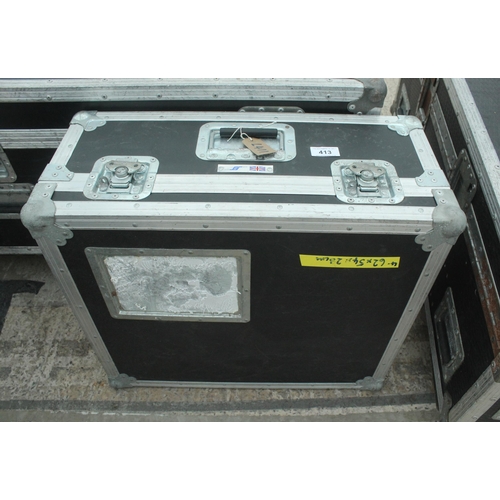 413 - FLIGHTCASE 62CMX54CMX 28CM - PLUS VAT