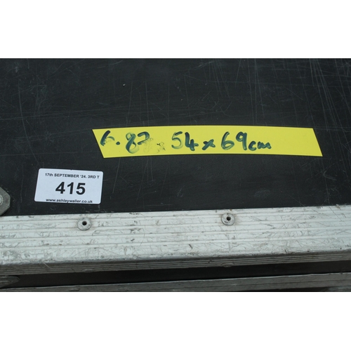 415 - FLIGHTCASE ON WHEELS 87CMX54CMX69 CM - PLUS VAT