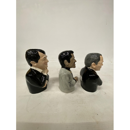 72 - THREE RATPACK BUSTS - SINATRA, SAMMY DAVIS AND DEAN MARTIN