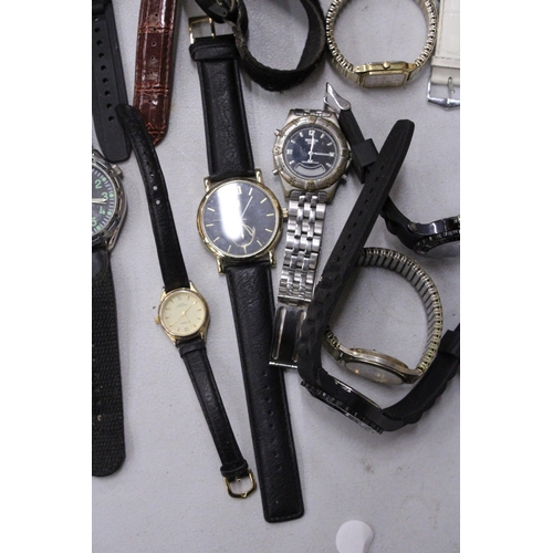 188 - A COLLECTION OF 20 VINTAGE WATCHES TO INCLUDE SLAZENGER, SEKONDA, ICE, ETC.,