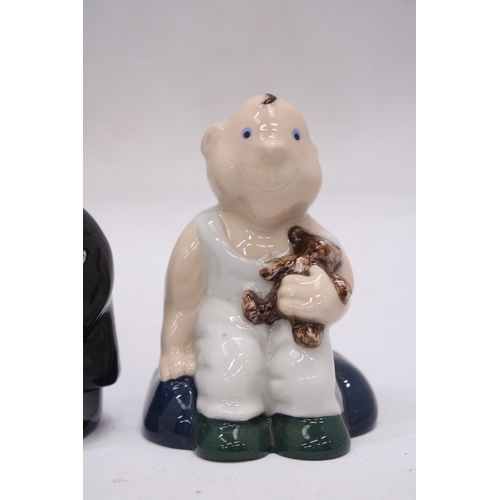 215 - A PAIR FIGURES TO INCLUDE A WADE BARRISTER AND A WADE MEMBERSHIP PIECE OF A BOY HOLDING A BEAR