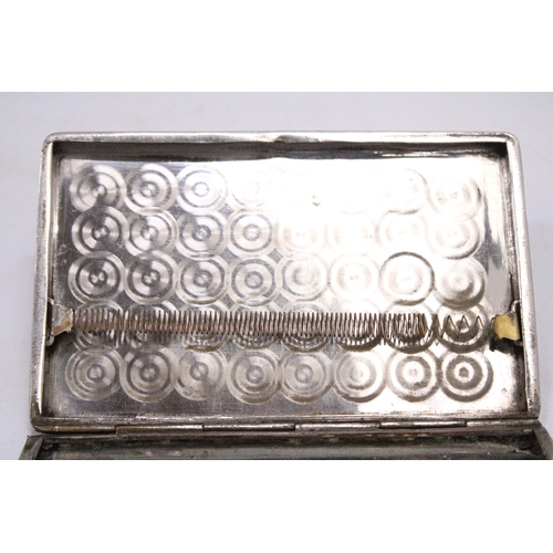 247 - AN OLD RAJ SOLDIER'S INSCRIBED CIGARETTE CASE