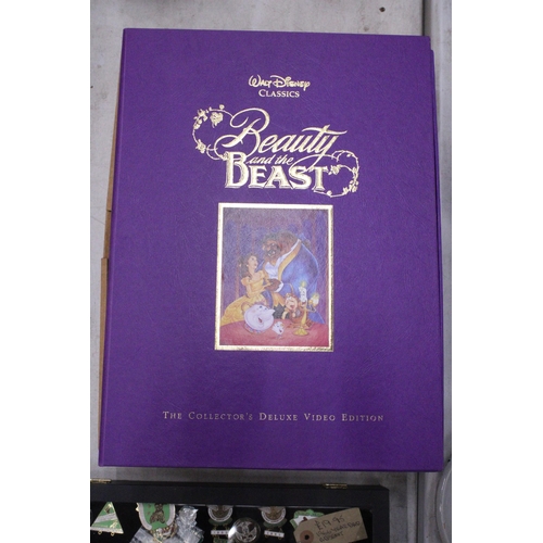 251 - A DISNEY'S BEAUTY AND THE BEAST COLLECTORS DELUXE VIDEO VHS EDITION TO INCLUDE AN EXCLUSIVE COMMEMOR... 