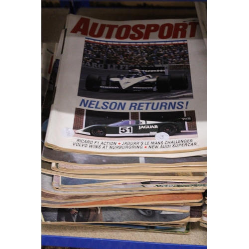 416 - A COLLECTION OF APPROXIMATELY 64 VINTAGE AUTOSPORT MAGAZINES