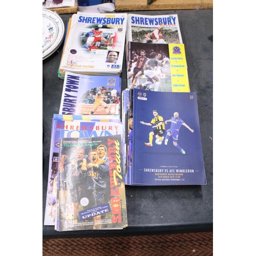 451 - 106 SHREWSBURY TOWN FOOTBALL PROGRAMMES FROM 1980 ONWARDS