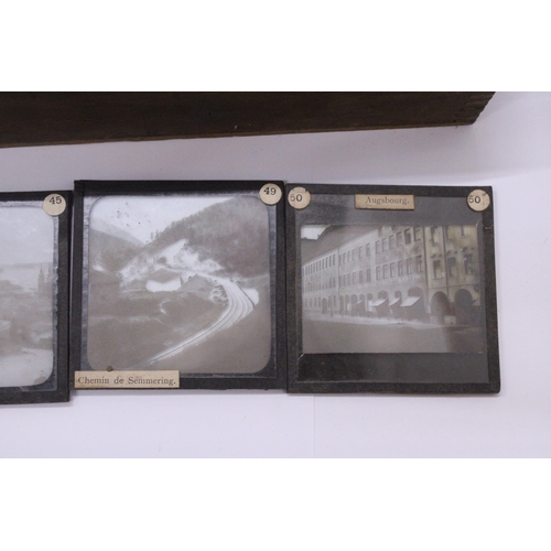 490 - A COLLECTION OF SLIDES FROM A TOUR OF GERMANY IN THE 1920'S - BOXED