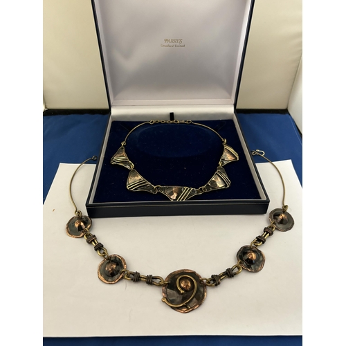 602 - TWO DESIGNER NECKLACES IN A PRESENTATION BOX