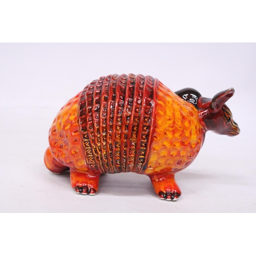 701 - AN ANITA HARRIS ARMADILLO SIGNED IN GOLD