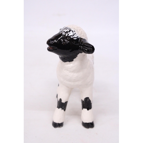 709 - AN ANITA HARRIS LAMB SIGNED IN GOLD