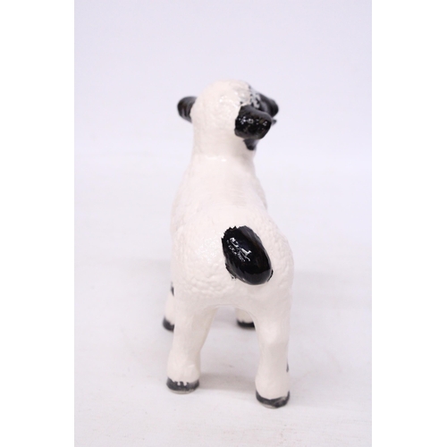 709 - AN ANITA HARRIS LAMB SIGNED IN GOLD