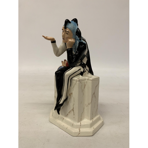 736 - A CARLTONWARE HANDPAINTED SHOW SPECIAL JESTER FIGURE