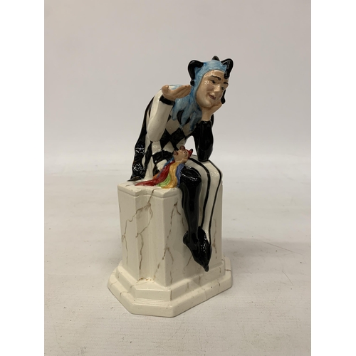 736 - A CARLTONWARE HANDPAINTED SHOW SPECIAL JESTER FIGURE